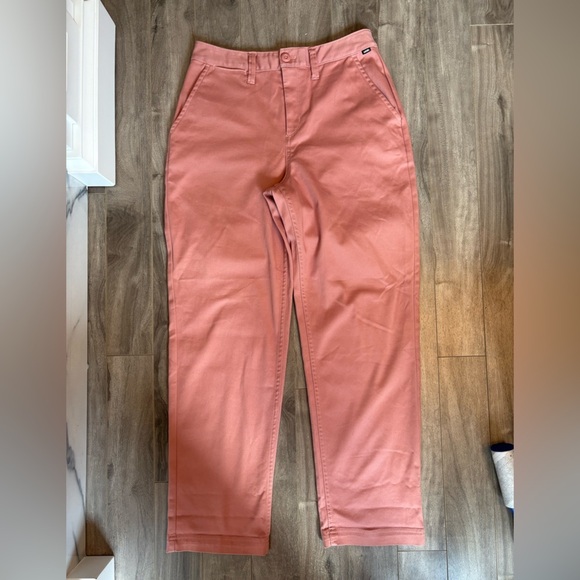 Vans Women’s Chino Skate Pants Terracotta Pink Size 24 Excellent Condition - Picture 6 of 11